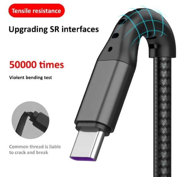 3 in 1 USB Fast Charging Cable ? Lightning, Micro USB & Type-C | Compatible with iPhone, Android, Xiaomi, Huawei, Samsung, iPad