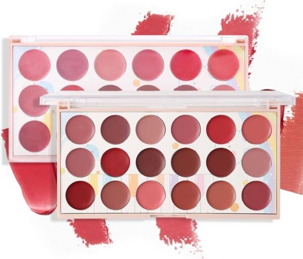 Moccallure Professional 18-Colors Lipstick Kit ? Long-Lasting, Hydrating & Compact | Unisex Makeup Set