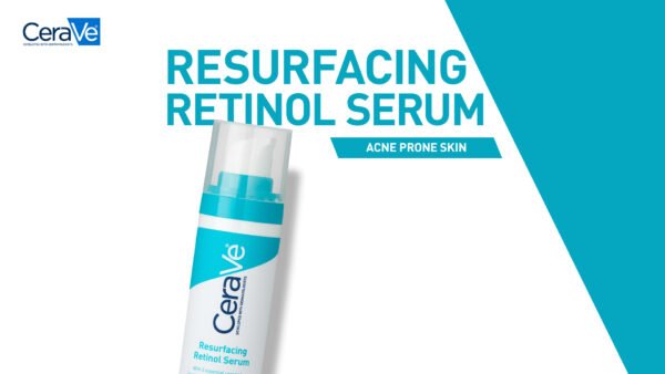CeraVe Resurfacing Retinol Serum For Post Acne Marks, Formulated With Licorice Root Extract & Niacinamide, Brightening Serum & Pore Minimizer For Face, Post Acne Skin Barrier Repair, Non-Comedogenic - 30ml
