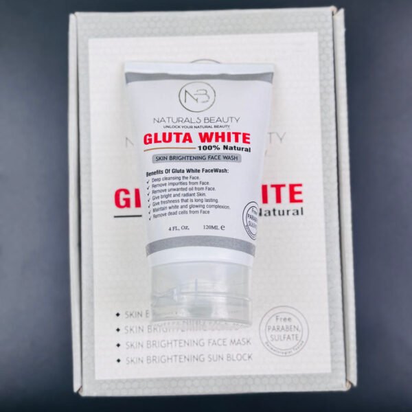 Gluta White Original Skin Brightening Face Wash ? Glow Naturally! 120 ml