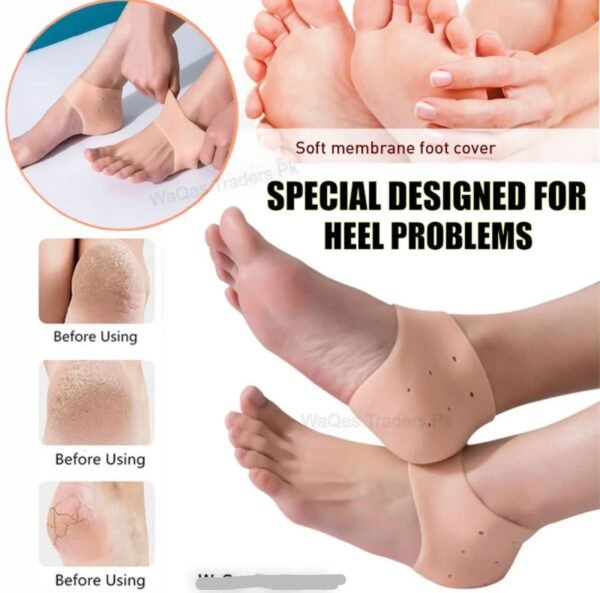 Half Heel Pain Anti-Crack Silicone Set ? Unisex Anti-Crack Pain Relief - 01 Pair