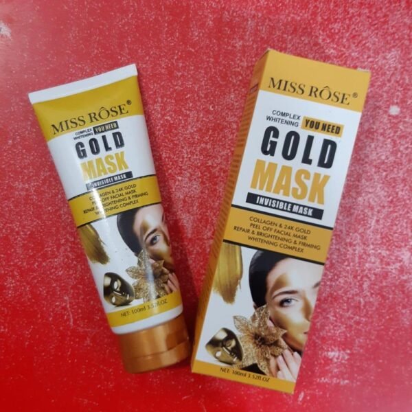 Miss Rose Original Gold Mask | Invisible Mask Collagen & 24k gold peel of facial mask repairing & Brightening & firming whitening complex