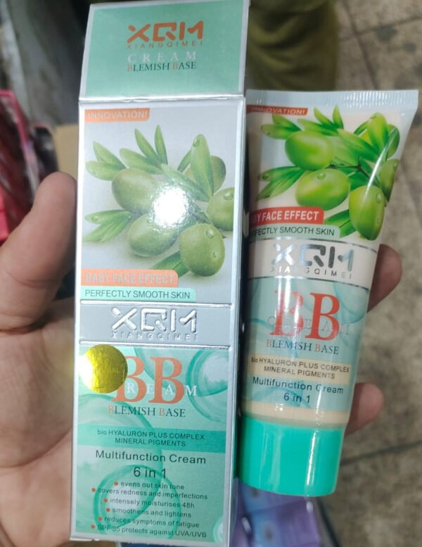 XQM BB Cream Blemish Effect | Baby Face Effect | Multifunction Cream 6 In 1 For Perfectly Smooth Skin