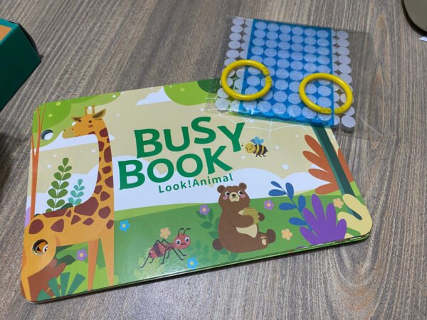 Montessori Baby Busy book My First Quiet Book Paste Early Learning Education Toy Children Toy Matching Game for Babies 2 , 3 Years (random book)