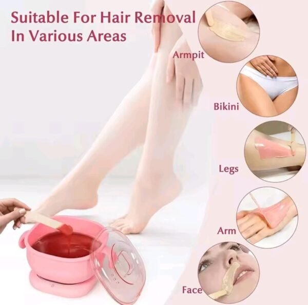 Portable Foldable 400ML Silicone Wax Warmer ? Travel-Friendly Hair Removal Heater for Body & Spa Use |Random Color