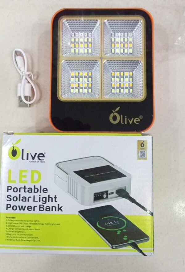 Outdoor Portable LED Solar Floodlight ? Rechargeable 500W Spotlight Lantern for Camping, Emergency & Search Lighting