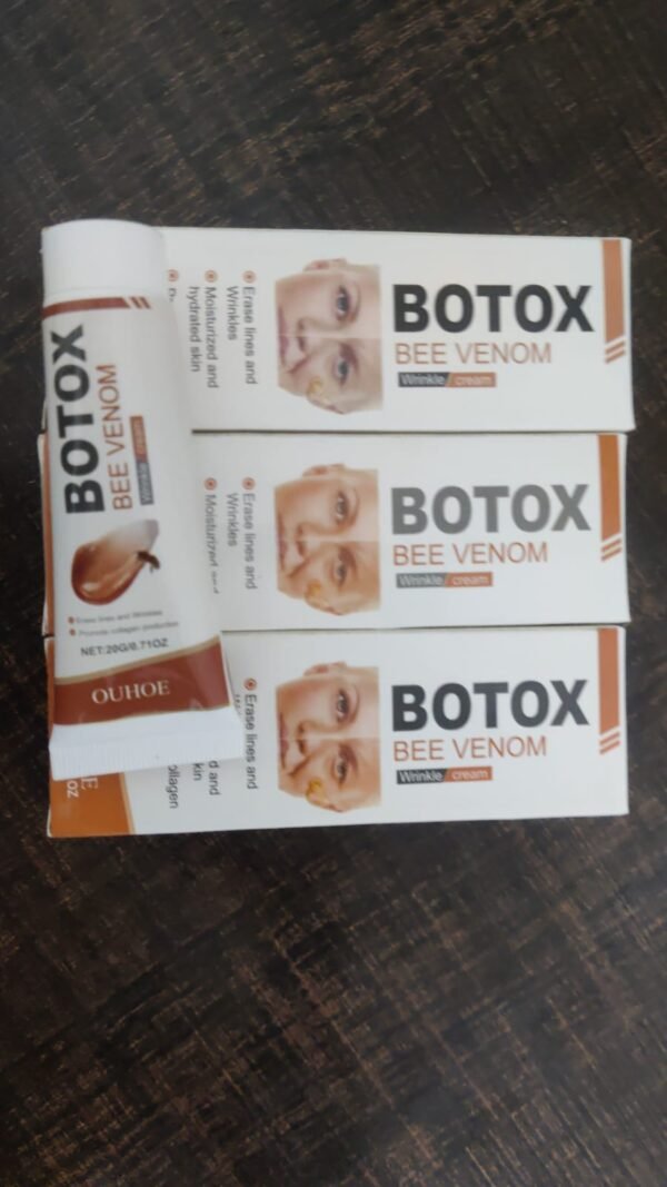 Botox Bee Venom Wrinkle Cream ? Anti-Aging & Moisturizing Formula | Smooth Fine Lines, Hydrate Skin, Boost Collagen (20g)