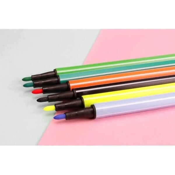 Set of 12 Flomaster Colors ? Yellow/Bird Design ? Kids Drawing & Coloring Markers