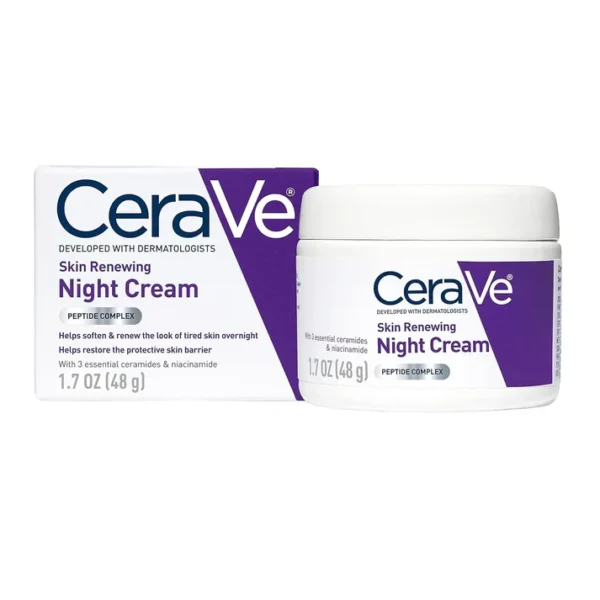 CeraVe 4 in 1 Skincare Kit Night Cream, Sunblock, Cleanser & Serum for Radiant Skin