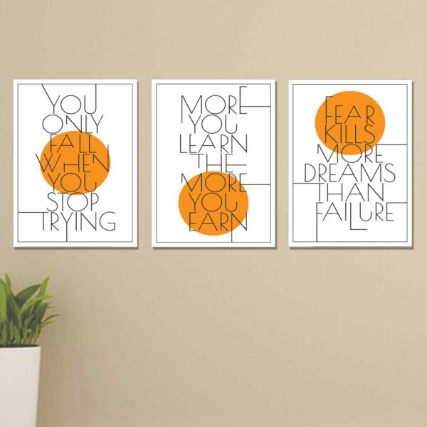 Set of 3 Wall Art Wooden Phototile Frames for Wall Decor