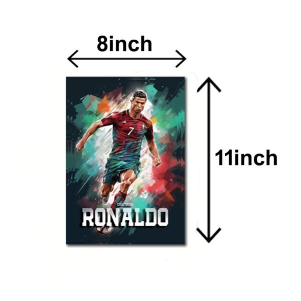 set of 3 Cristiano Ronaldo CR7 Wooden Sticky Photo Frame | Football Wall Art for Home D?cor Photo Frame for Wall | Sticky Photo tiles For Room Decor/For Football Fans Gift