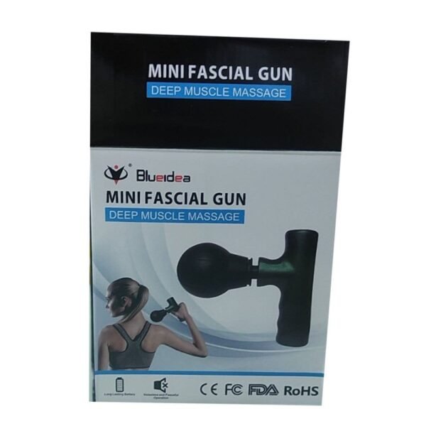 Black Mini Facial Gun ? Portable Deep Muscle & Face Massager for Gym and Home Use