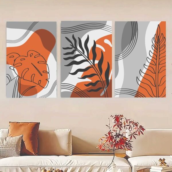 Set Of 3 Flower Frame Photo Type Frame Wooden Material  High Quality Digital Printing.(8x11inches)