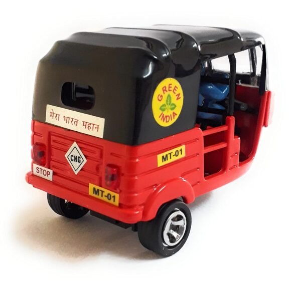 Musical Electric Tricycle Rickshaw Toy for Kids ? Battery Operated with Front & Rear Lights, Music, Durable Plastic Build, (Multi-Color)