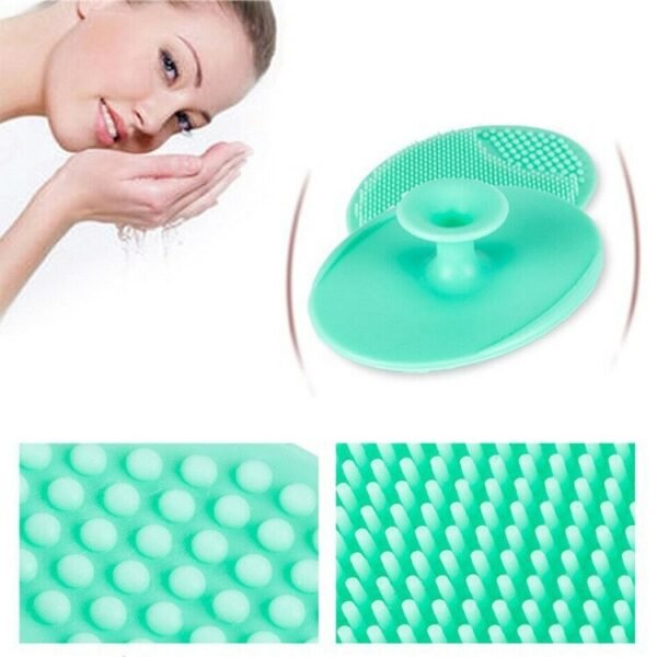 Soft Silicone Face Cleansing Brush Pad ? Gentle Facial Washing & Exfoliating Massage Tool for Deep Pore Cleansing | Blackhead Removal & Skin Care | Soft Silicone Face Massager - (Random Colors)