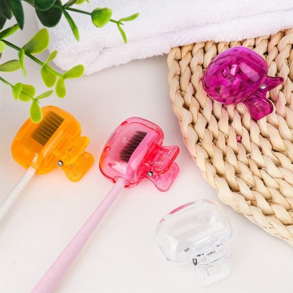 Pack of 10 ? Toothbrush Storage Cases in Random Colors ? Portable and Hygienic Holders for Travel, Office, School, and Home Use (Random Color)
