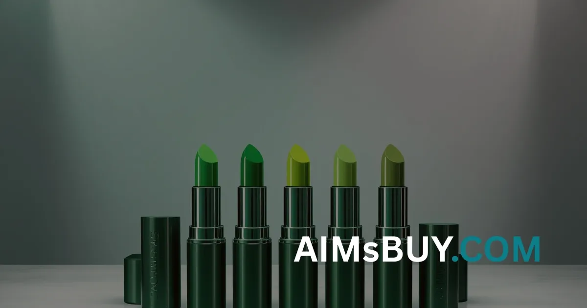 Green Colour-Changing Lipstick Set